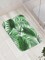 Ambesonne Palm Leaf Bath Mat, Realistic Vivid Leaves of Palm Tree Growth Ecology Lush Botany Themed Print, Plush Bathroom Decor Mat with Non Slip Backing, 29.5" X 17.5", Fern Green